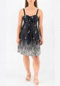 Printed Elastic Dress 524040-6 Printed Elastic Dress 524040-6