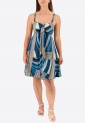 Printed Elastic Dress 524040-7 Printed Elastic Dress 524040-7