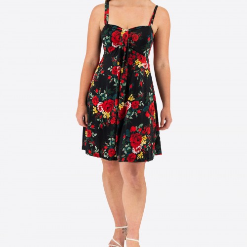 Floral Elastic Dress 524040-8