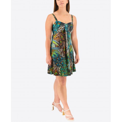 Animal Print Elastic Dress 524040-13