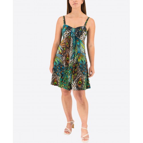 Animal Print Elastic Dress 524040-13