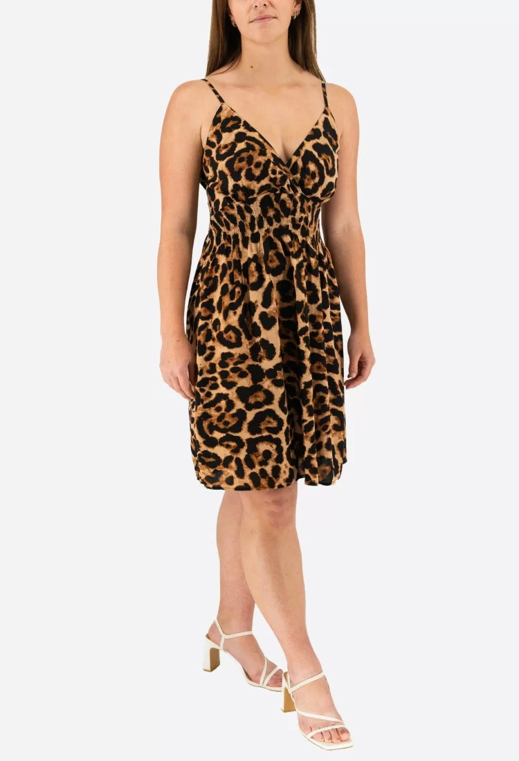 Φόρεμα Animal Print Ελαστικό 524035-1