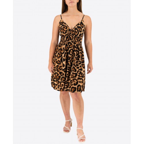 Animal Print Elastic Dress 524035-1