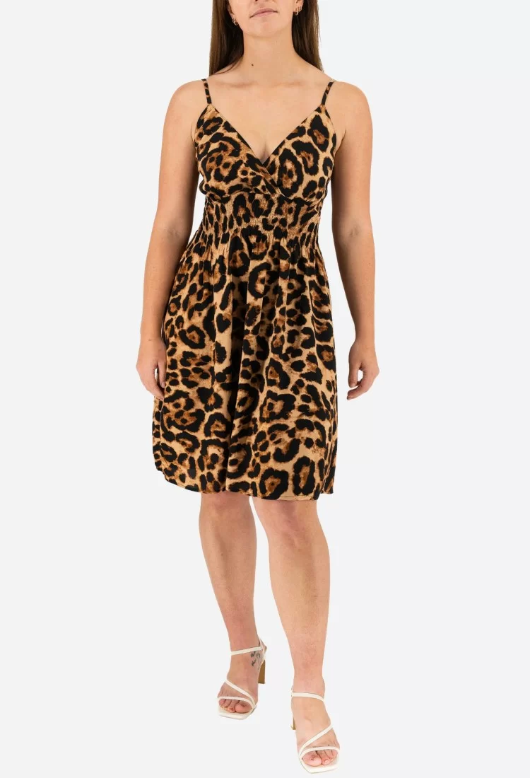 Φόρεμα Animal Print Ελαστικό 524035-1 Φόρεμα Animal Print Ελαστικό 524035-1