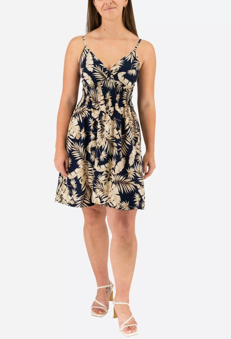 Floral Elastic Dress 524035-5 Floral Elastic Dress 524035-5