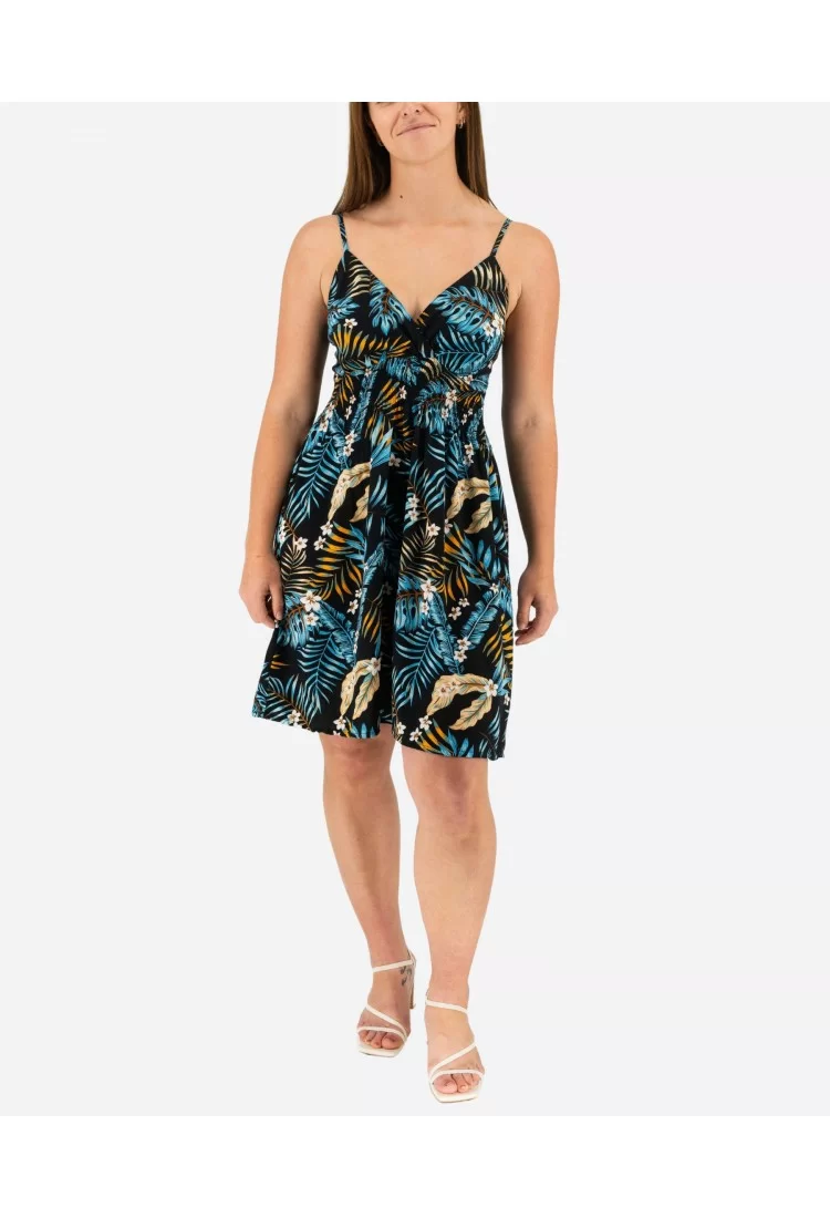 Floral Elastic Dress 524035-5> Floral Elastic Dress 524035-5