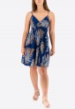 Floral Elastic Dress 524035-6 Floral Elastic Dress 524035-6