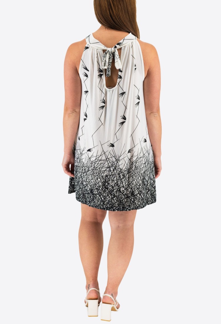 Printed Elastic Dress 524043-3