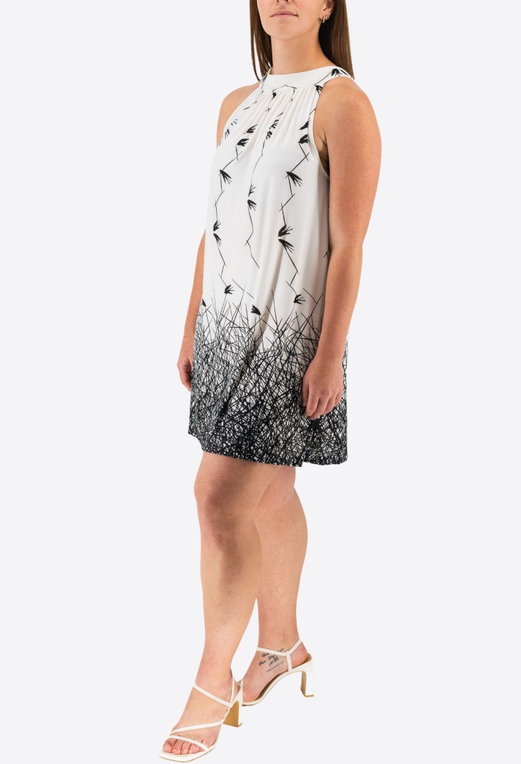Printed Elastic Dress 524043-3