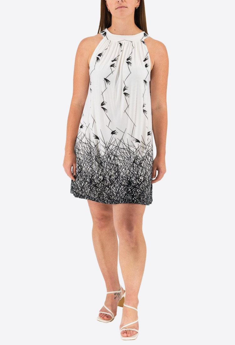 Printed Elastic Dress 524043-3 Printed Elastic Dress 524043-3