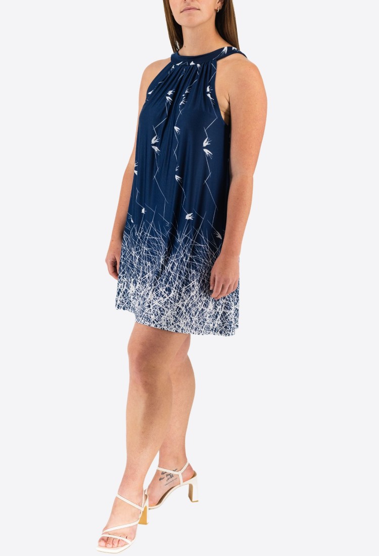 Printed Elastic Dress 524043-3