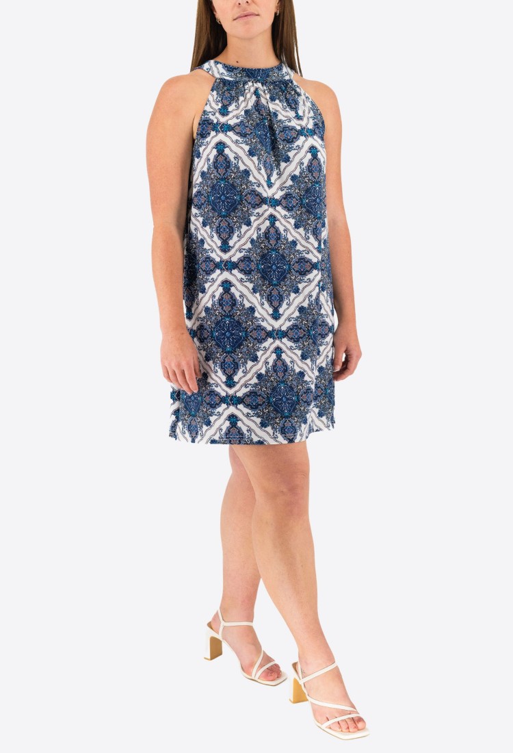 Printed Elastic Dress 524043-4