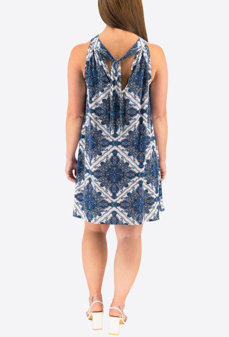 Printed Elastic Dress 524043-4