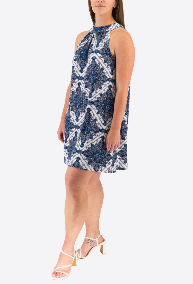 Printed Elastic Dress 524043-4