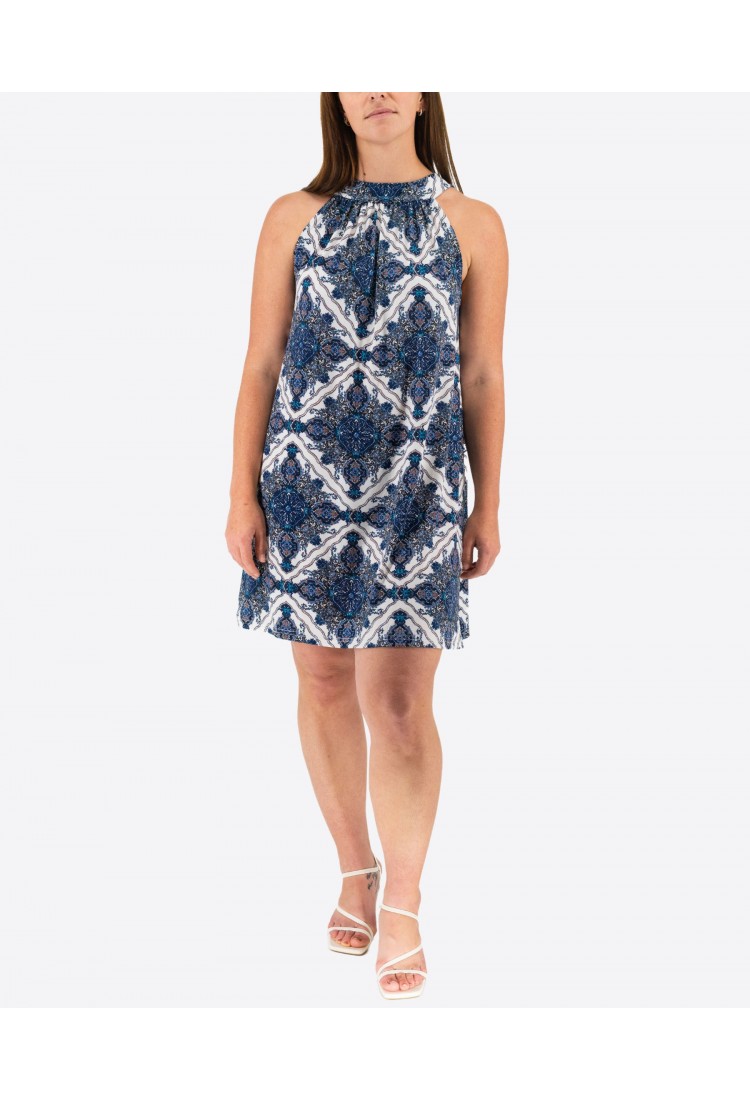 Printed Elastic Dress 524043-4