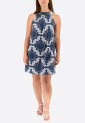 Printed Elastic Dress 524043-4 Printed Elastic Dress 524043-4