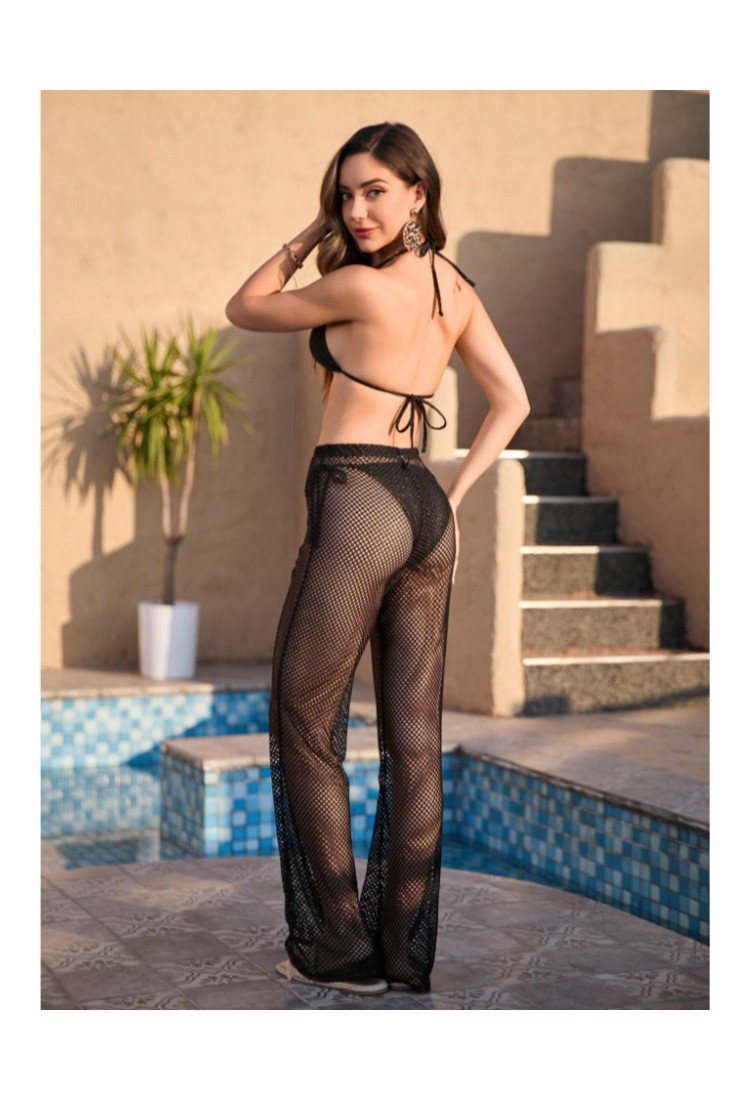 Women's Kaftan Pants with Mesh C-6228