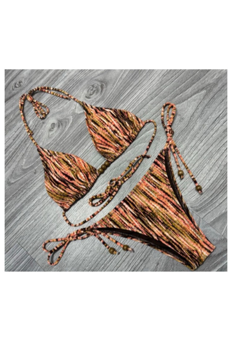 Women's Swimsuit Triangle Bikini Set C-6109