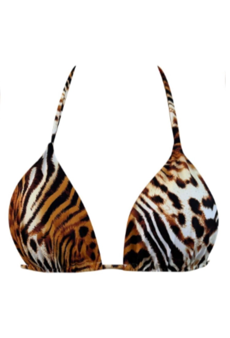 Women's Triangle Swimsuit Animal print C-6243