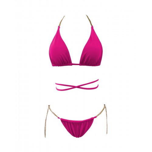 Women's Swimsuit Bikini Set With Chain C-9312
