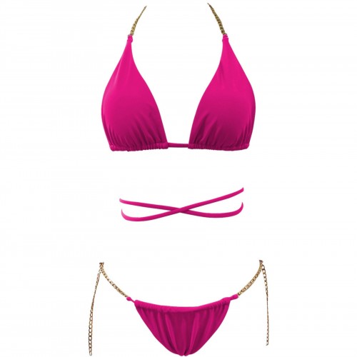 Women's Swimsuit Bikini Set With Chain C-9312
