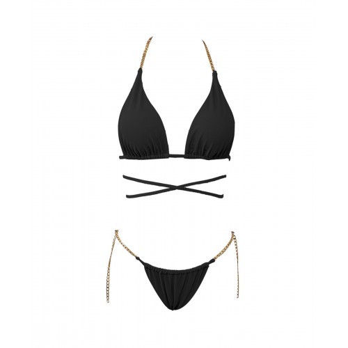 Women's Swimsuit Bikini Set With Chain C-9312