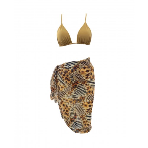 Women's Swimsuit Bikini Set With Pareo C-9413
