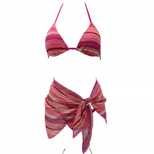 Women's Swimsuit Bikini Set With Pareo MP3011