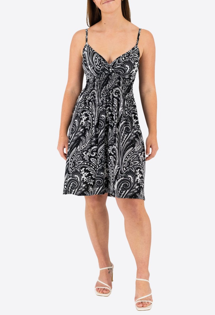 Elastic Dress With Lace 524027-2 Elastic Dress With Lace 524027-2