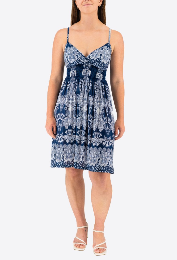 Elastic Dress With Designs 524027-3 Elastic Dress With Designs 524027-3