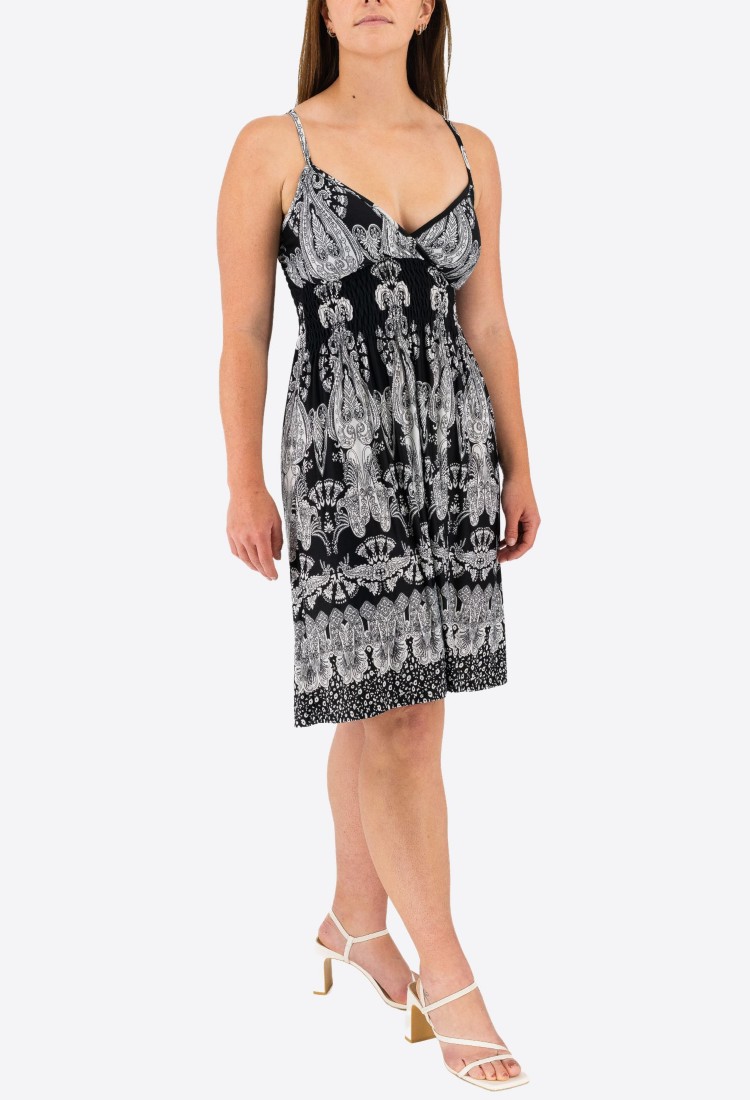 Elastic Dress With Designs 524027-3