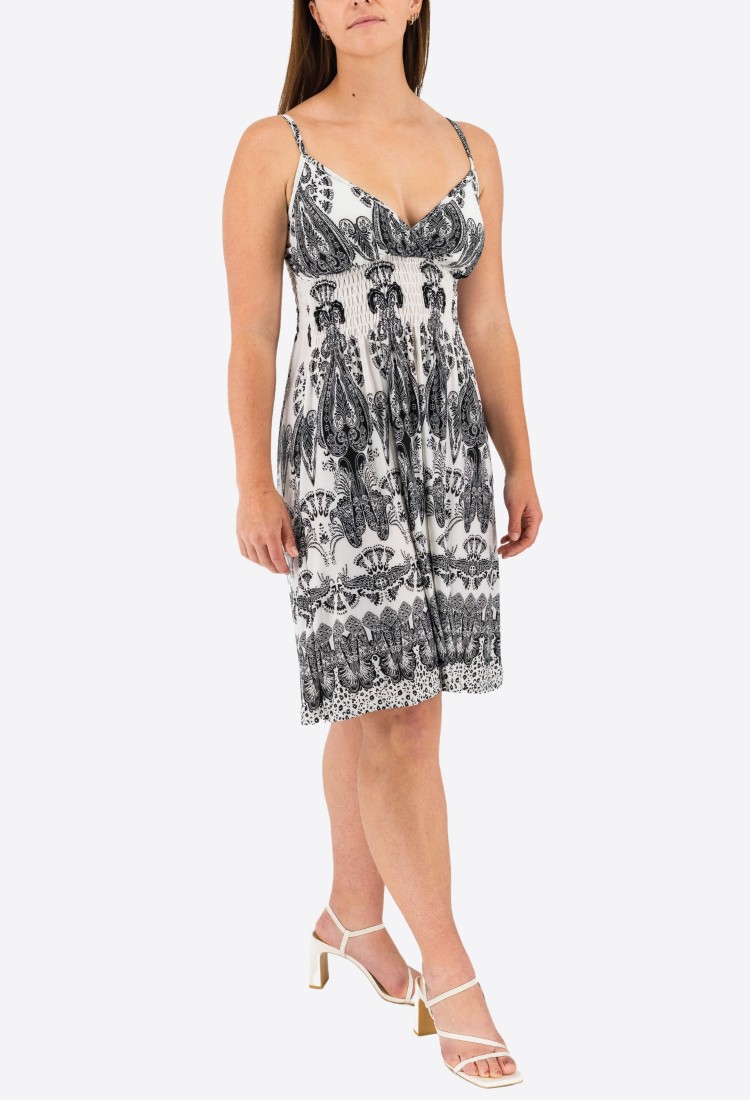 Elastic Dress With Designs 524027-3