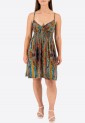 Printed Elastic Dress 524027-6 Printed Elastic Dress 524027-6