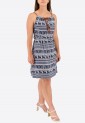 Printed Elastic Mini Dress 525694-1