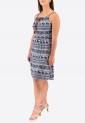 Printed Elastic Mini Dress 525694-1