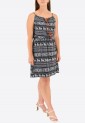 Printed Elastic Mini Dress 525694-1