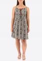 Printed Elastic Mini Dress 525694-2 Printed Elastic Mini Dress 525694-2