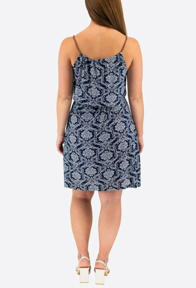 Printed Elastic Mini Dress 525694-2