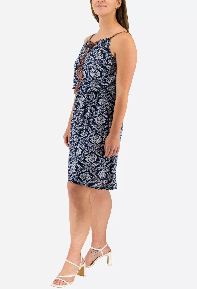 Printed Elastic Mini Dress 525694-2