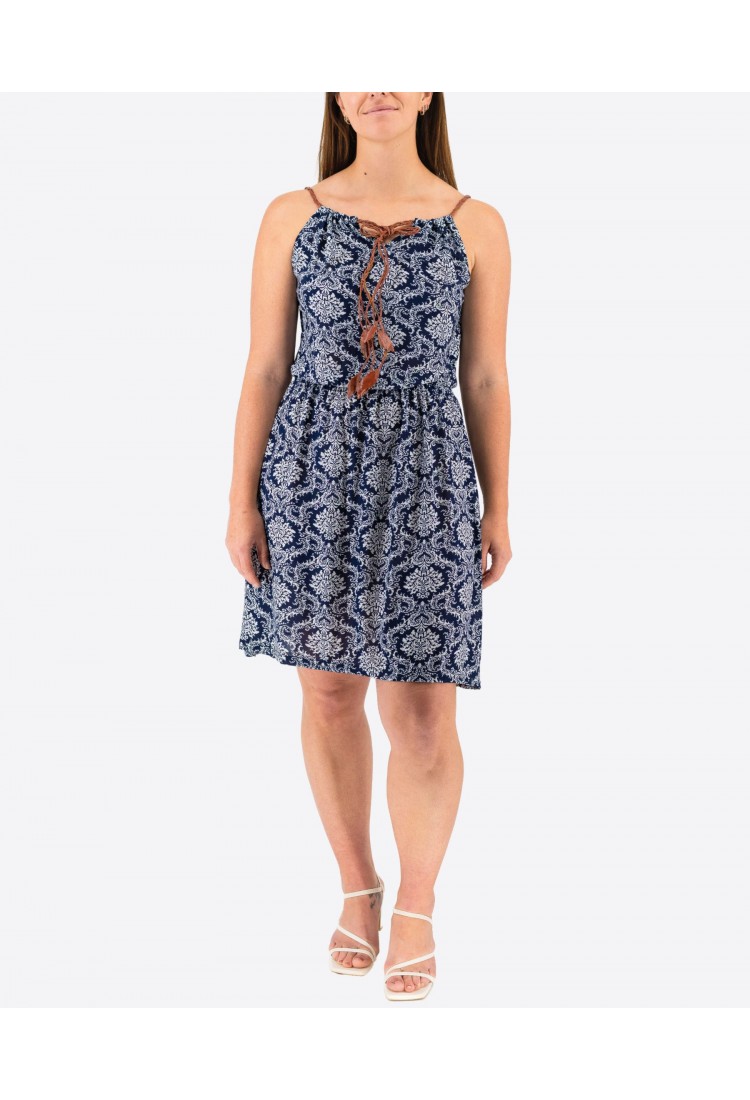 Printed Elastic Mini Dress 525694-2