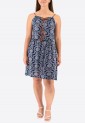 Printed Elastic Mini Dress 525694-2 Printed Elastic Mini Dress 525694-2