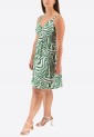 Printed Dress With Cross Bust Mini 525696-1