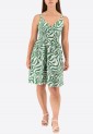 Printed Dress With Cross Bust Mini 525696-1 Printed Dress With Cross Bust Mini 525696-1