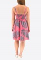 Printed Dress With Cross Bust Mini 525696-2