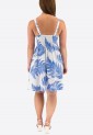 Printed Dress With Cross Bust Mini 525696-2
