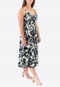 Elastic Midi Dress With Straps 524028-1