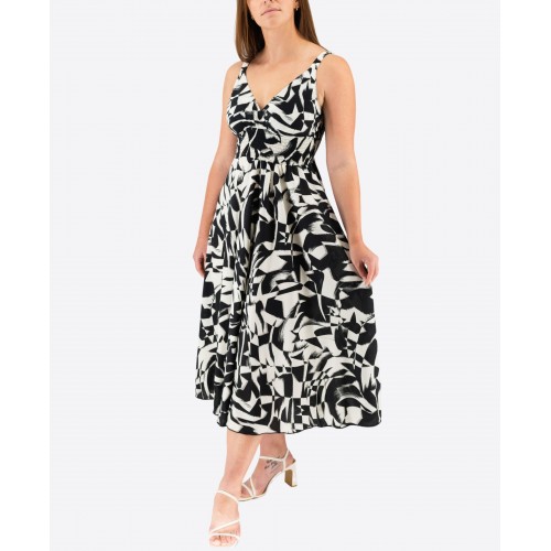 Elastic Midi Dress With Straps 524028-1