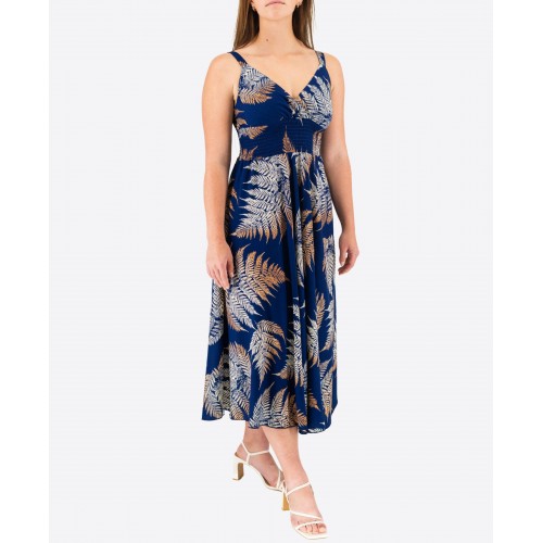 Elastic Midi Dress With Straps 524028-4