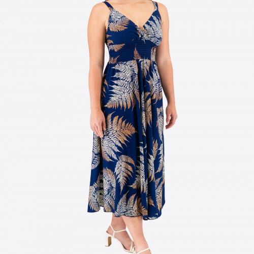 Elastic Midi Dress With Straps 524028-4