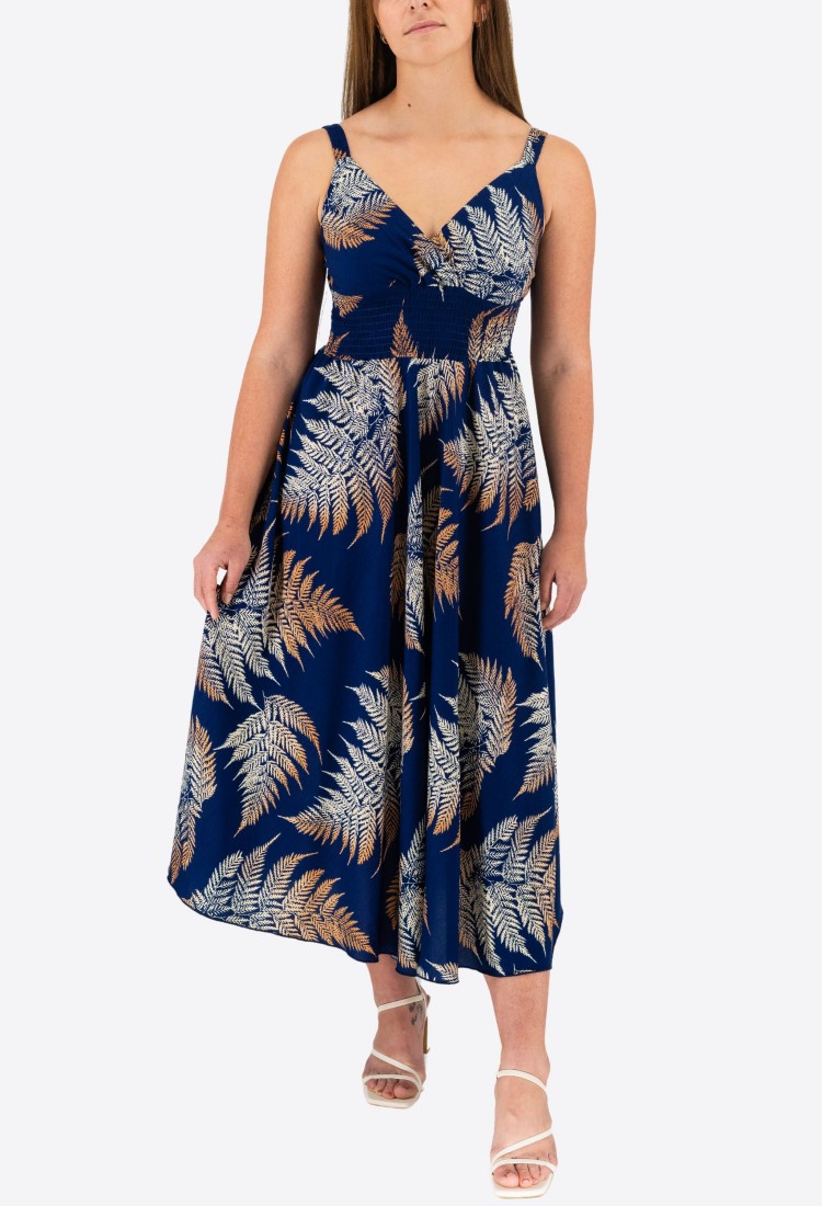 Elastic Midi Dress With Straps 524028-4